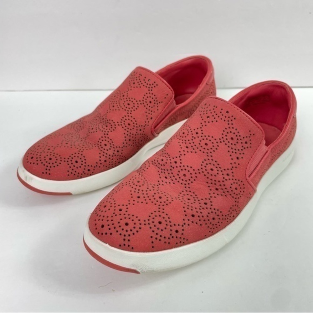 Cole‎ Haan Women's Grandpro Paisley Perforated Slip-on Sneaker - Picture 3 of 12